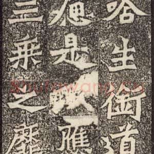 北魏 楷书《魏灵藏薛法绍造像记 之五》毛笔书法楷书作品图片欣赏