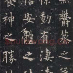 唐代 欧阳询 楷书《九成宫醴泉铭 之六》毛笔书法楷书作品图片欣赏