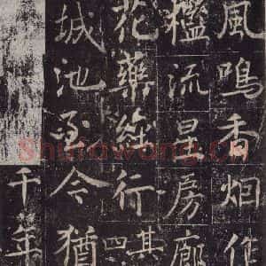 唐代 魏栖梧 楷书《善才碑帖 之二十九》毛笔书法楷书作品图片欣赏