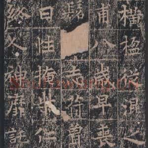 唐代 王玄宗 楷书《王洪范碑 之十一》毛笔书法楷书作品图片欣赏