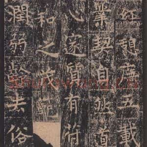 唐代 王玄宗 楷书《王洪范碑 之十三》毛笔书法楷书作品图片欣赏