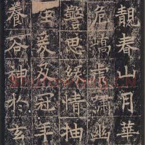 唐代 王玄宗 楷书《王洪范碑 之十七》毛笔书法楷书作品图片欣赏