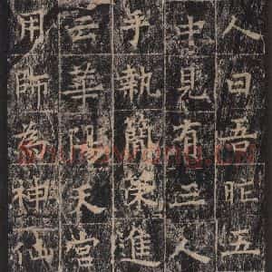 唐代 王玄宗 楷书《王洪范碑 之四十一》毛笔书法楷书作品图片欣赏