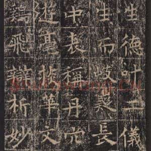 唐代 王玄宗 楷书《王洪范碑 之四十五》毛笔书法楷书作品图片欣赏