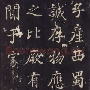 唐代 张增 楷书《段行琛碑 之十六》毛笔书法楷书作品图片欣赏