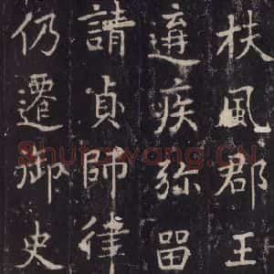 唐代 张增 楷书《段行琛碑 之四十》毛笔书法楷书作品图片欣赏