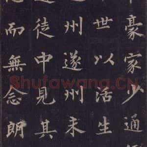 唐代 裴休 楷书《圭峰禅师碑 之十三》毛笔书法楷书作品图片欣赏