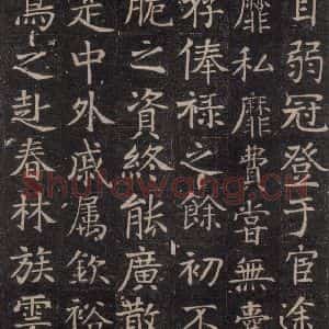 唐代 颜真卿 楷书《王琳墓志 之七》毛笔书法楷书作品图片欣赏