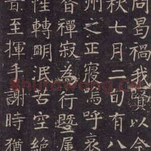 唐代 颜真卿 楷书《王琳墓志 之九》毛笔书法楷书作品图片欣赏