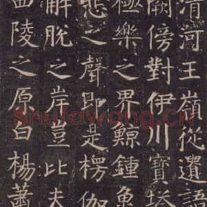 唐代 颜真卿 楷书《王琳墓志 之十一》毛笔书法楷书作品图片欣赏