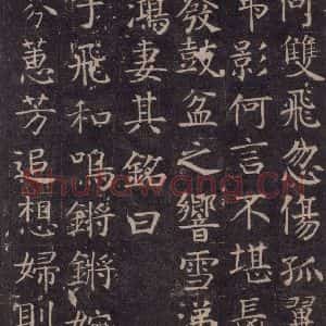 唐代 颜真卿 楷书《王琳墓志 之十三》毛笔书法楷书作品图片欣赏