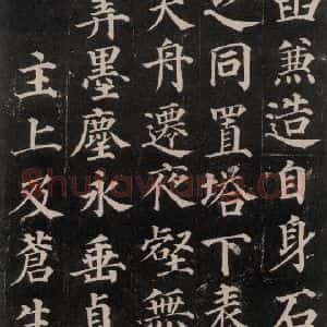 唐代 颜真卿 楷书《多宝塔碑 之二十二》毛笔书法楷书作品图片欣赏