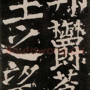 唐代 颜真卿 正书《八关斋功德记 之五十三》毛笔书法正书作品图片欣赏