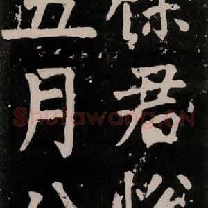 唐代 颜真卿 正书《八关斋功德记 一三一》毛笔书法正书作品图片欣赏