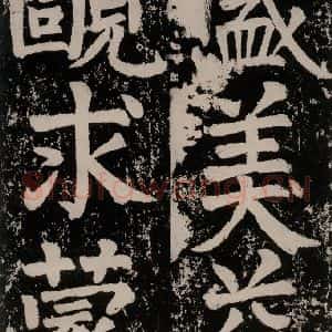 唐代 颜真卿 正书《八关斋功德记 一五七》毛笔书法正书作品图片欣赏