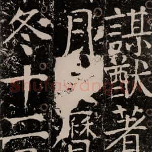 唐代 颜真卿 楷书《宋璟碑 之一百五十六》毛笔书法楷书作品图片欣赏