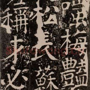 唐代 颜真卿 楷书《宋璟碑 之一百七十》毛笔书法楷书作品图片欣赏