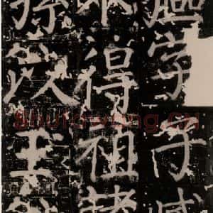 唐代 颜真卿 楷书《臧怀恪碑 之十》毛笔书法楷书作品图片欣赏