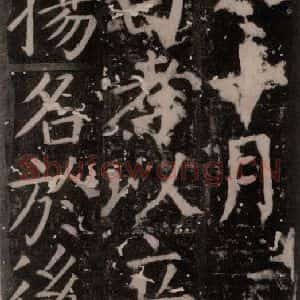 唐代 颜真卿 楷书《臧怀恪碑 之六十六》毛笔书法楷书作品图片欣赏