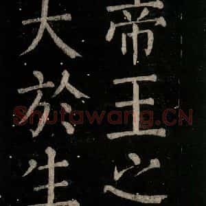 唐代 颜真卿 楷书《乞题放生池额表 之四》毛笔书法楷书作品图片欣赏