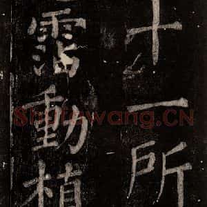 唐代 颜真卿 楷书《乞题放生池额表 之十二》毛笔书法楷书作品图片欣赏