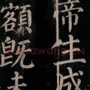 唐代 颜真卿 楷书《乞题放生池额表碑阴记 之四十二》毛笔书法楷书作品图片欣赏