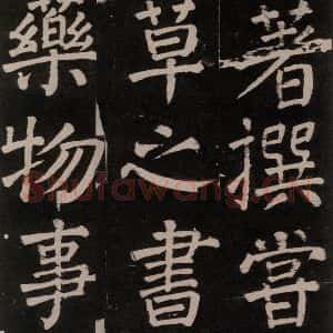 唐代 颜真卿 楷书《李玄靖碑 之七十九》毛笔书法楷书作品图片欣赏