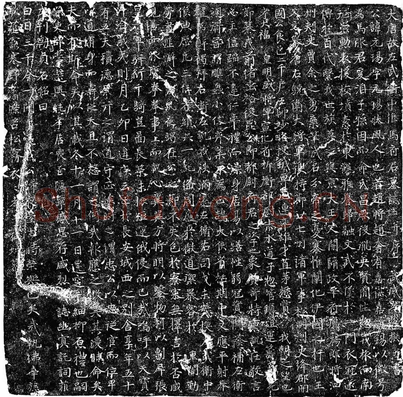 唐马元玚墓誌(大唐故左武卫中候马府君墓誌铭并序)