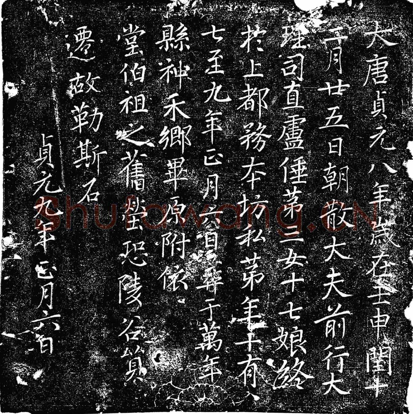 唐卢十七娘墓誌