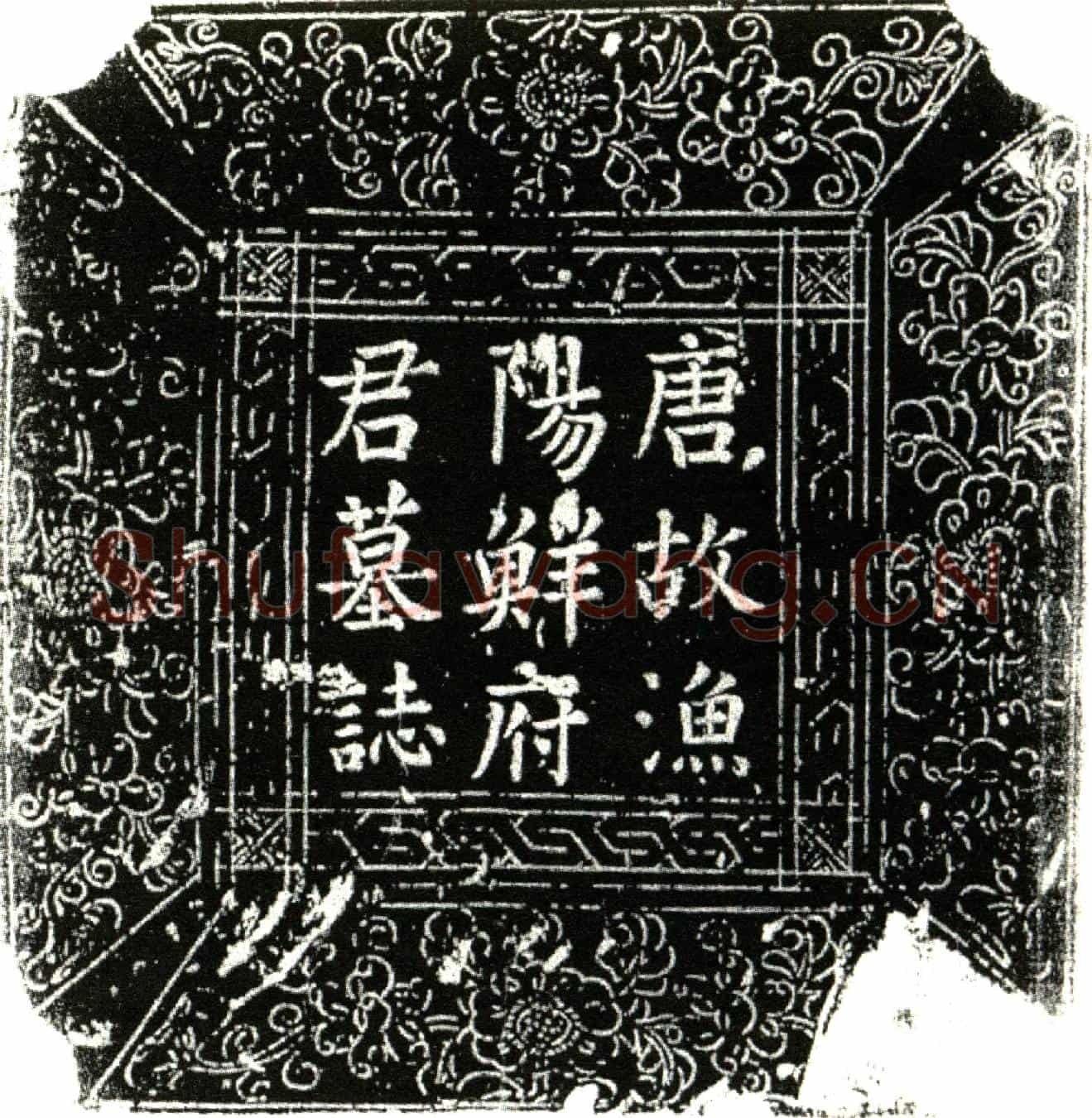 唐鲜腾，字顽之。墓誌(□唐故成都府助教鲜府君墓誌铭并序)