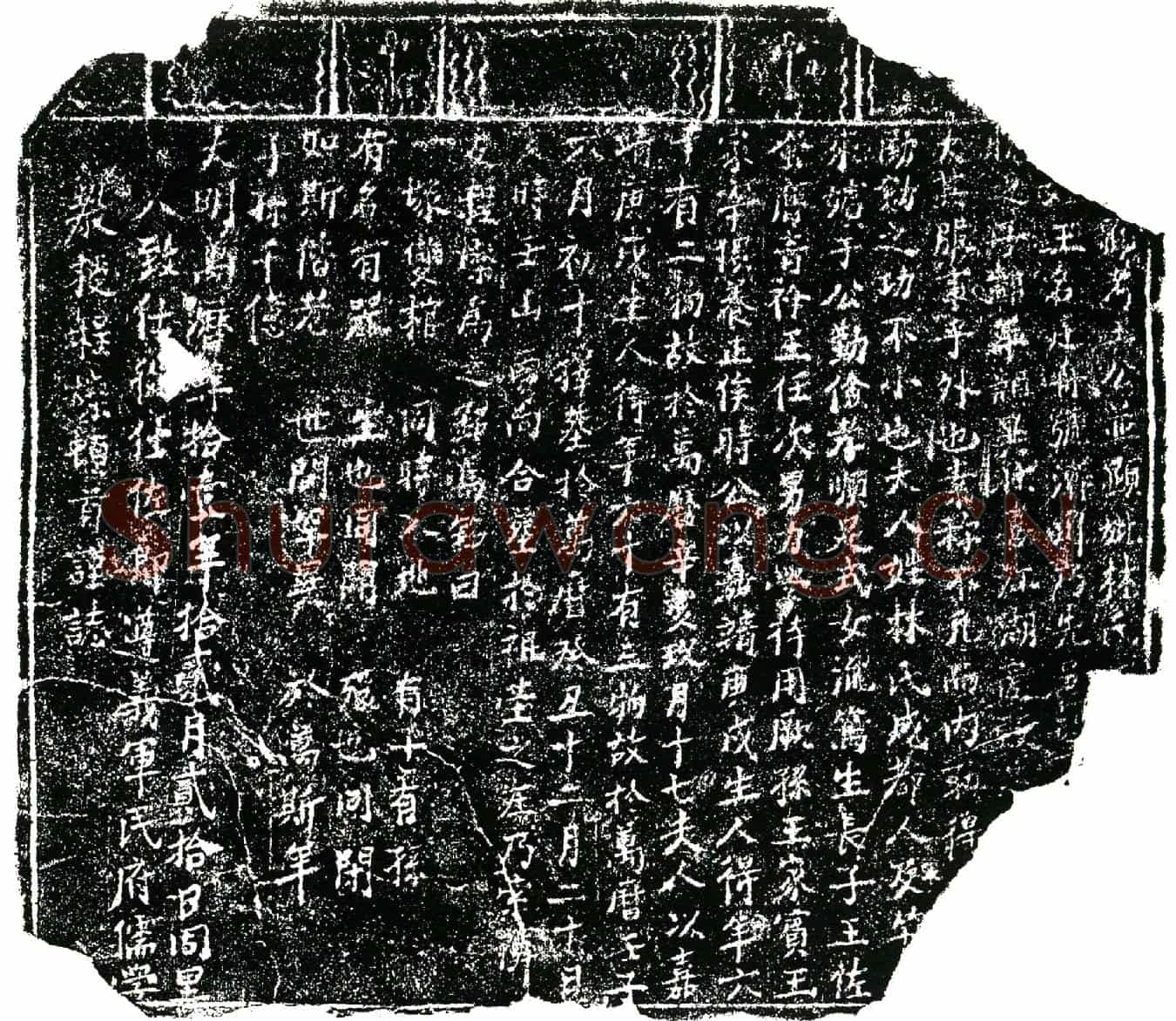 明王公及其妻林氏。王公名廷舟，号济川墓誌(顕考王公并顕妣林氏)