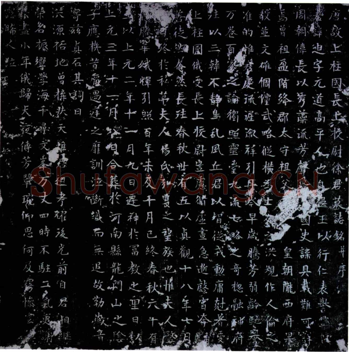 唐徐迪墓誌(唐故上柱国长上校尉徐君墓誌铭并序)