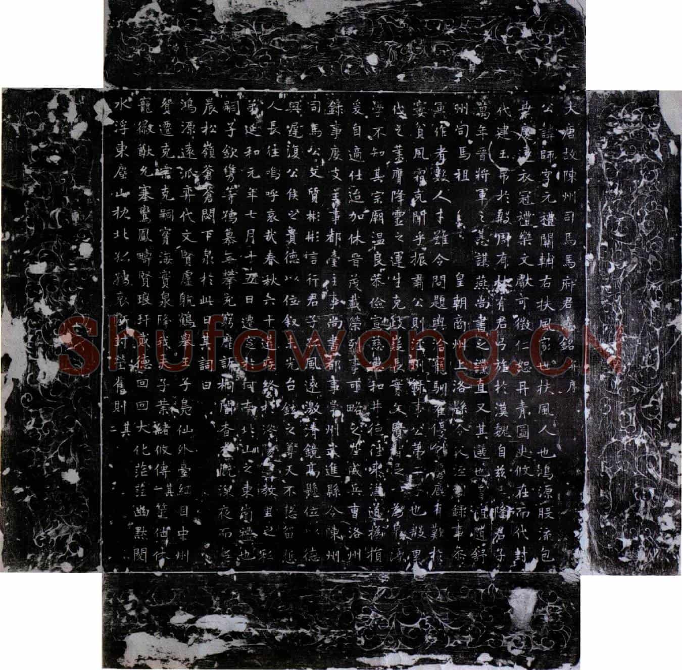 唐马师墓誌(大唐故陈州司马马府君誌铭并序)