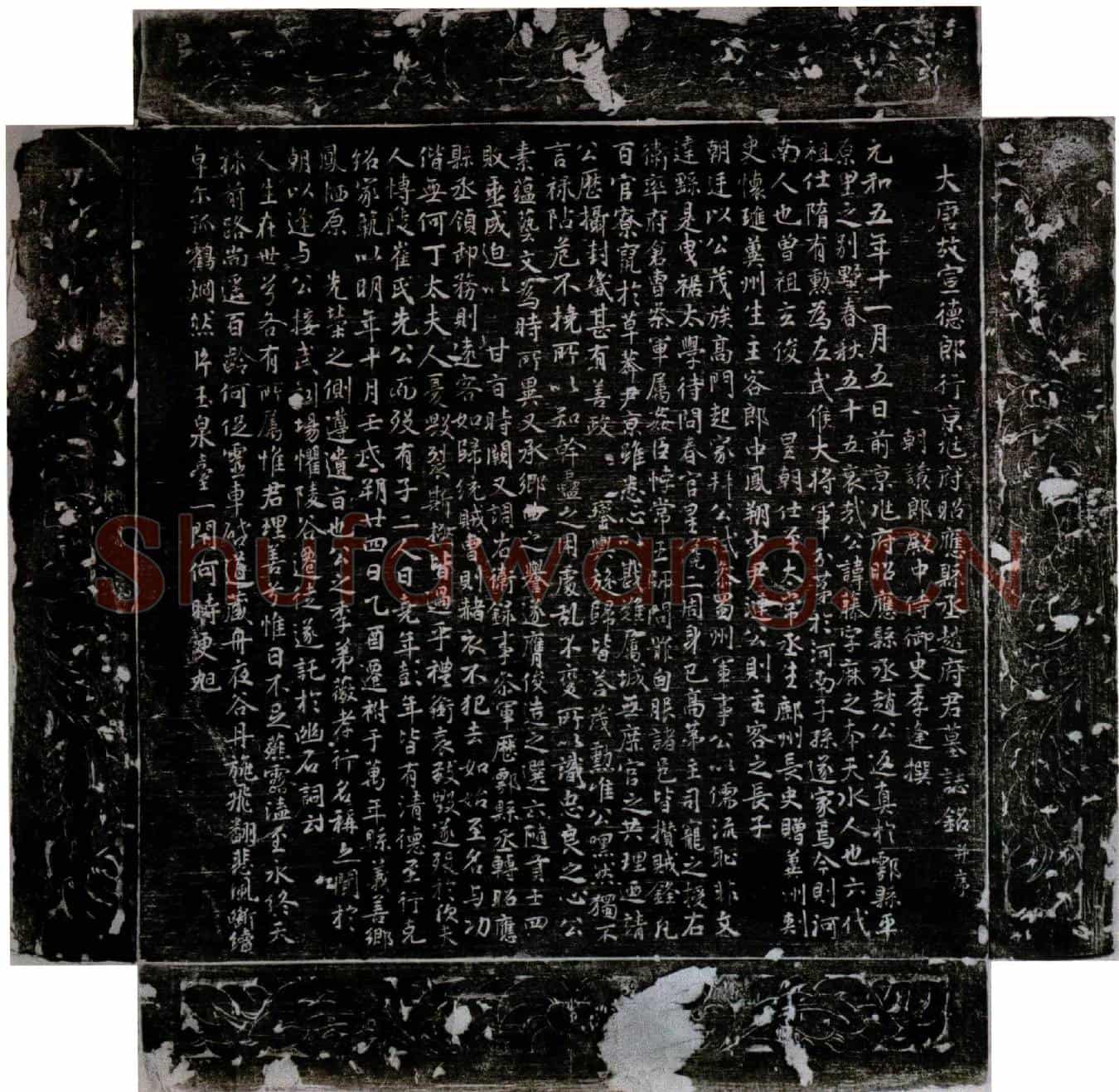 唐赵藤墓誌(大唐故宣德郎行京兆府昭应县丞赵府君墓誌铭并序)