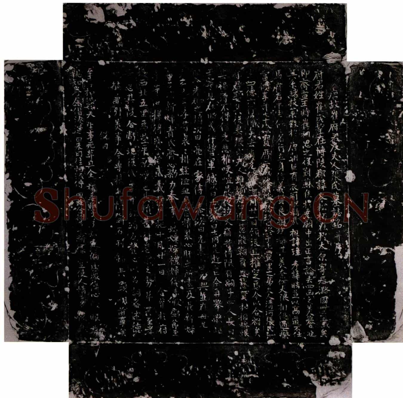 唐崔岑及夫人张氏墓誌(唐故崔府君及夫人张氏墓誌铭并序)