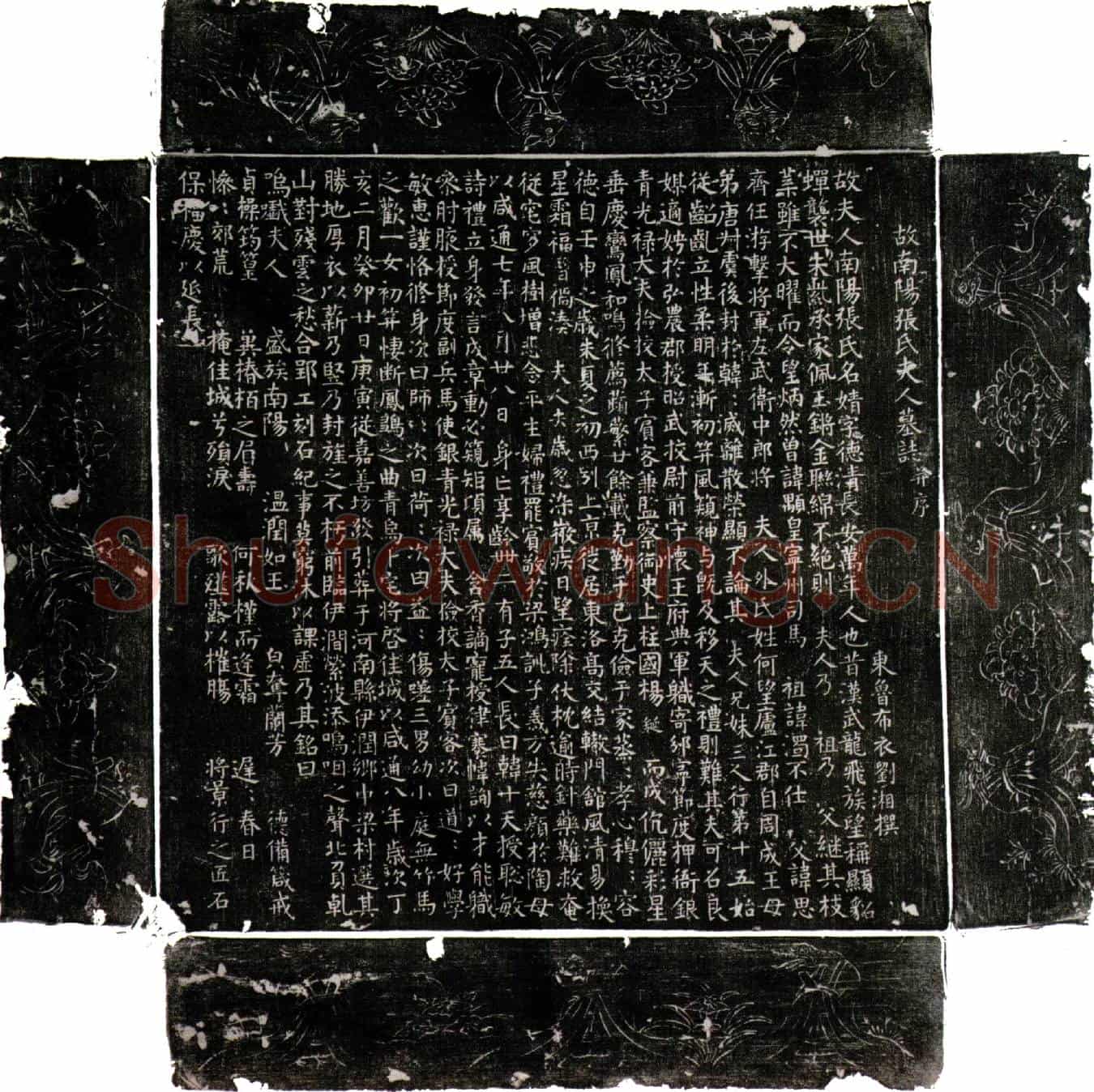 唐张婧墓誌(故南阳张氏夫人墓誌并序)