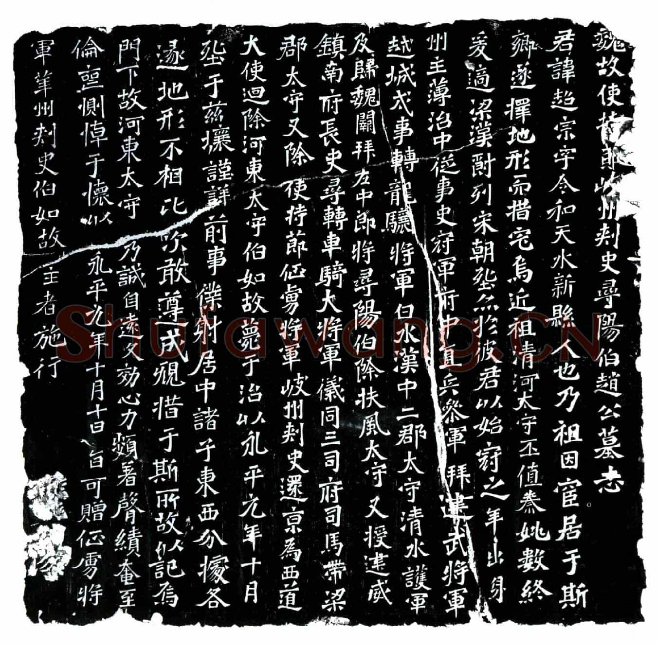 北朝赵超宗墓誌(魏故使持节岐州刺史寻阳伯赵公墓志)