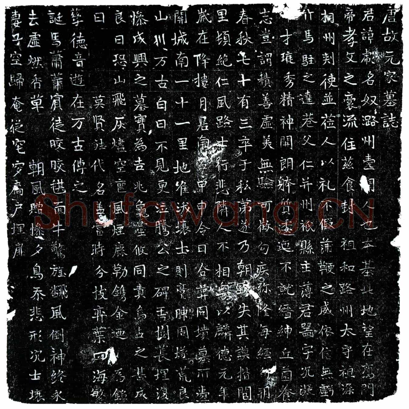 唐元彪墓誌(唐故元家墓誌)