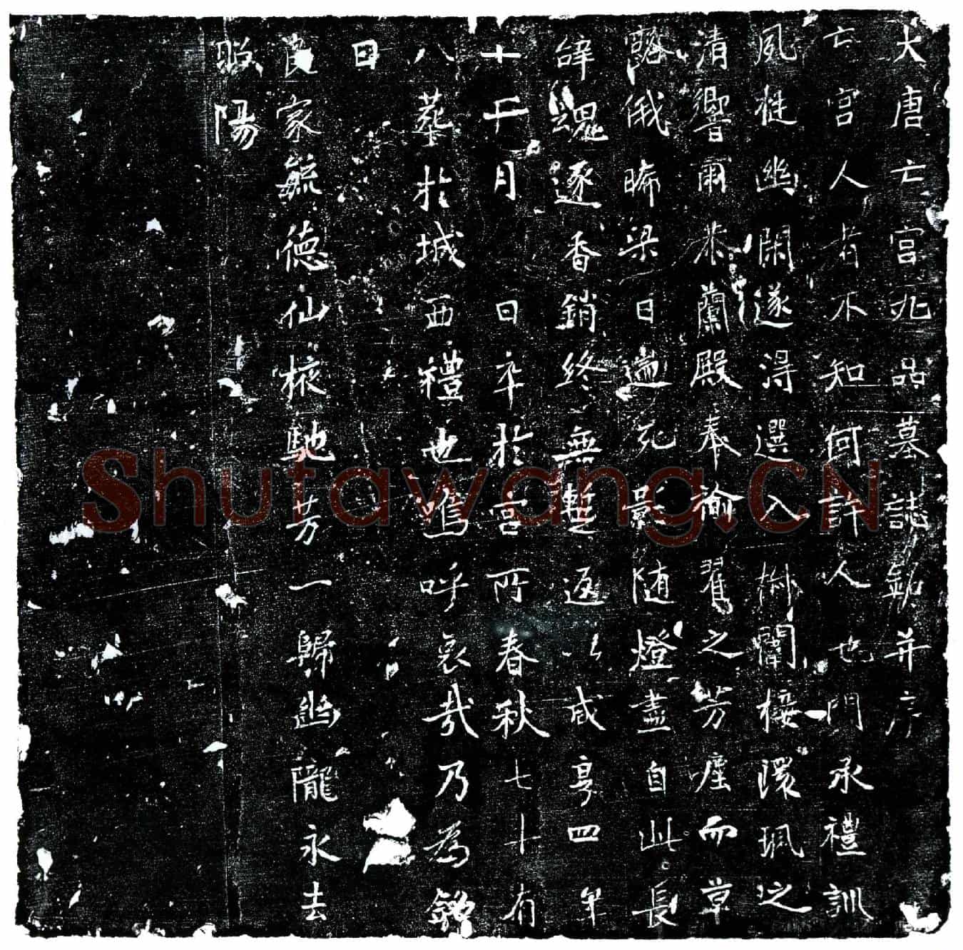 唐宫人九品墓誌(大唐亡宫九品墓誌铭并序)
