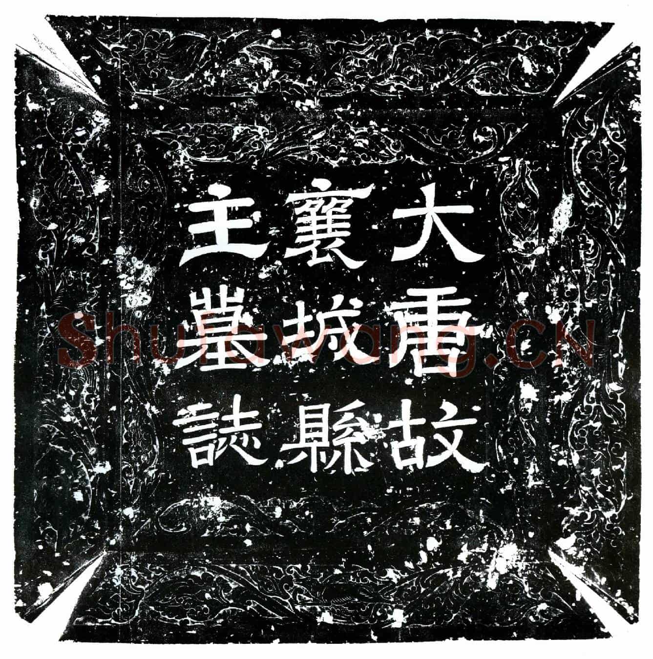 唐襄城县主、李令晖墓誌(大唐故襄城县主墓誌铭并序)