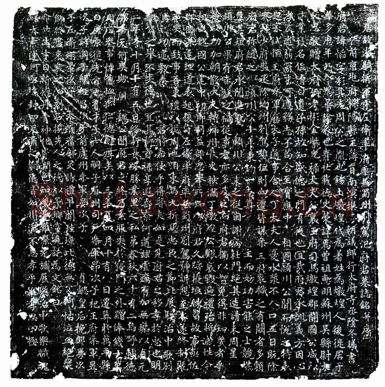 唐氾慆墓誌(唐故游骑将军守左卫率府率兼蜀州别驾氾府君墓誌铭并序)