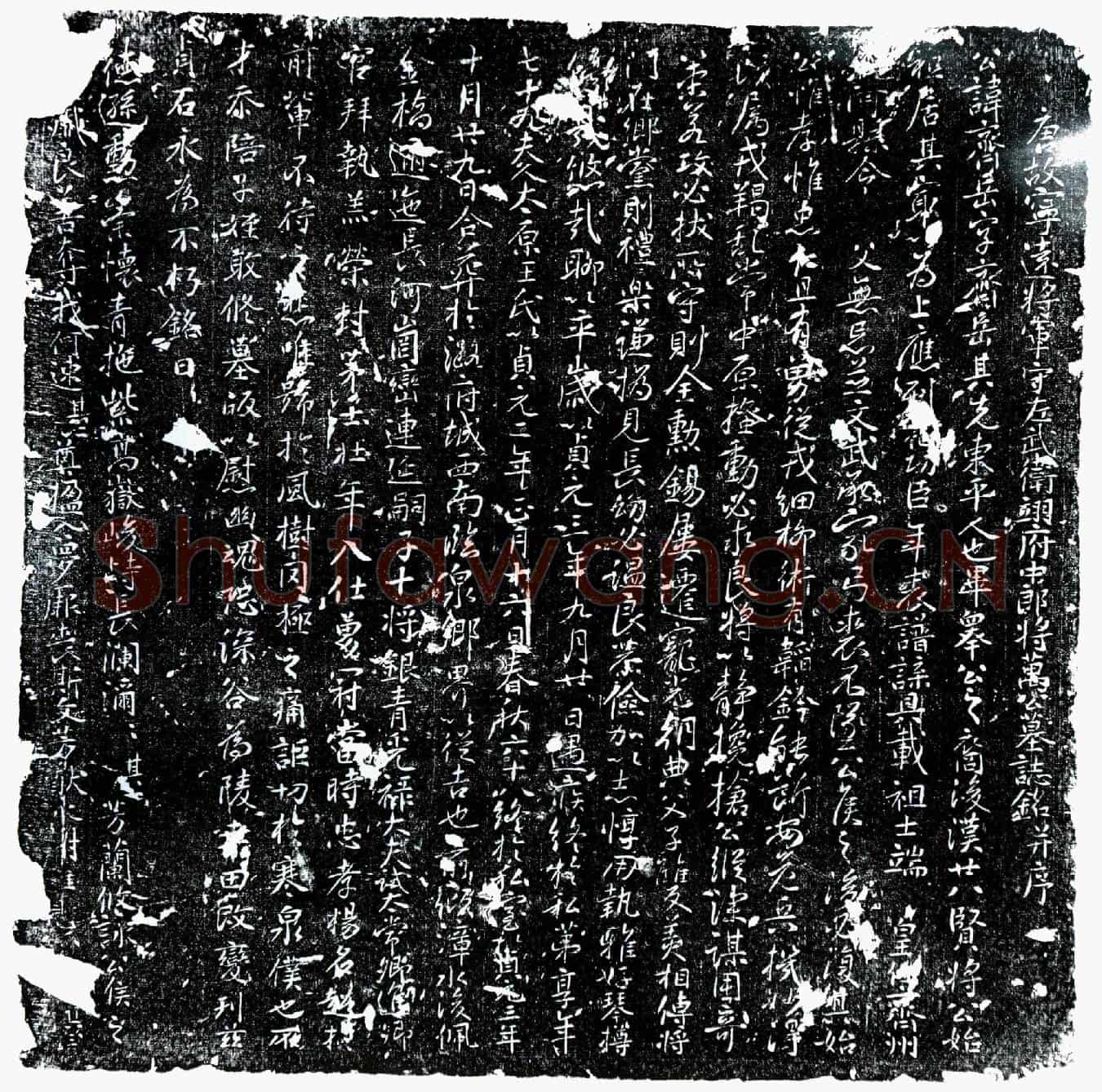 唐万齐岳墓誌(唐故宁远将军守左武卫翊府中郎将万公墓誌铭并序)
