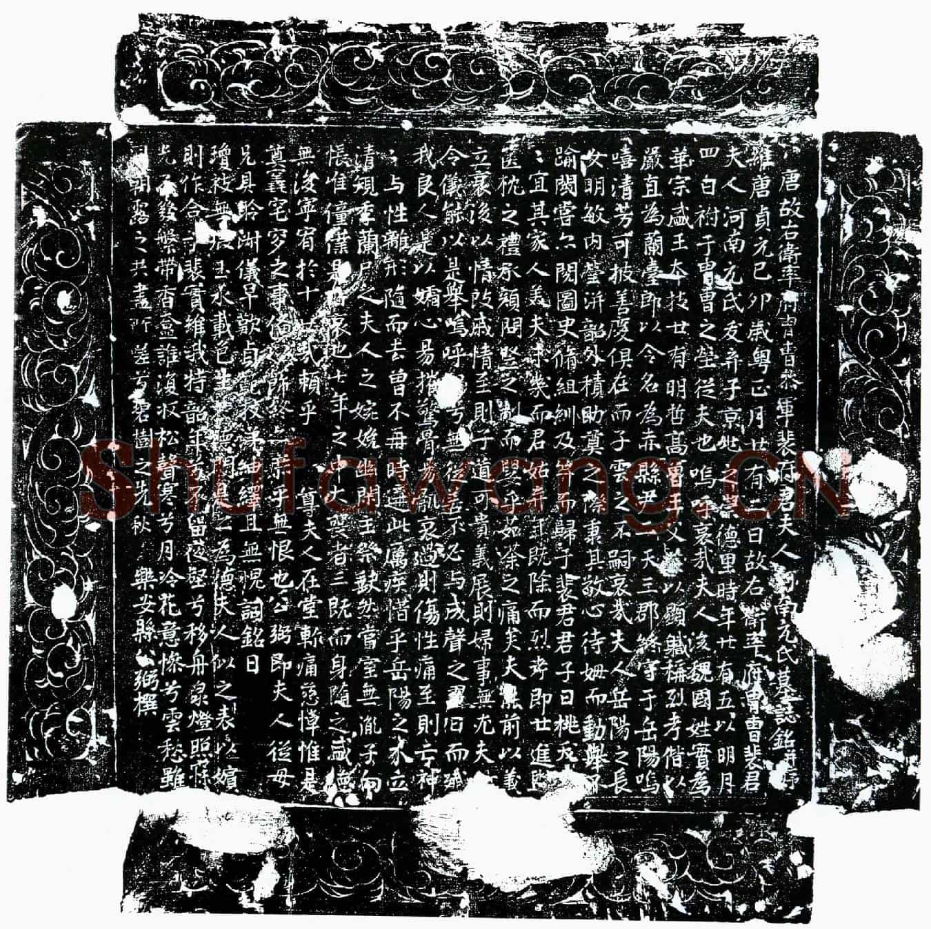 唐裴君妻元氏墓誌(唐故右卫率府冑曹参军裴府君夫人河南元氏墓誌铭并序)