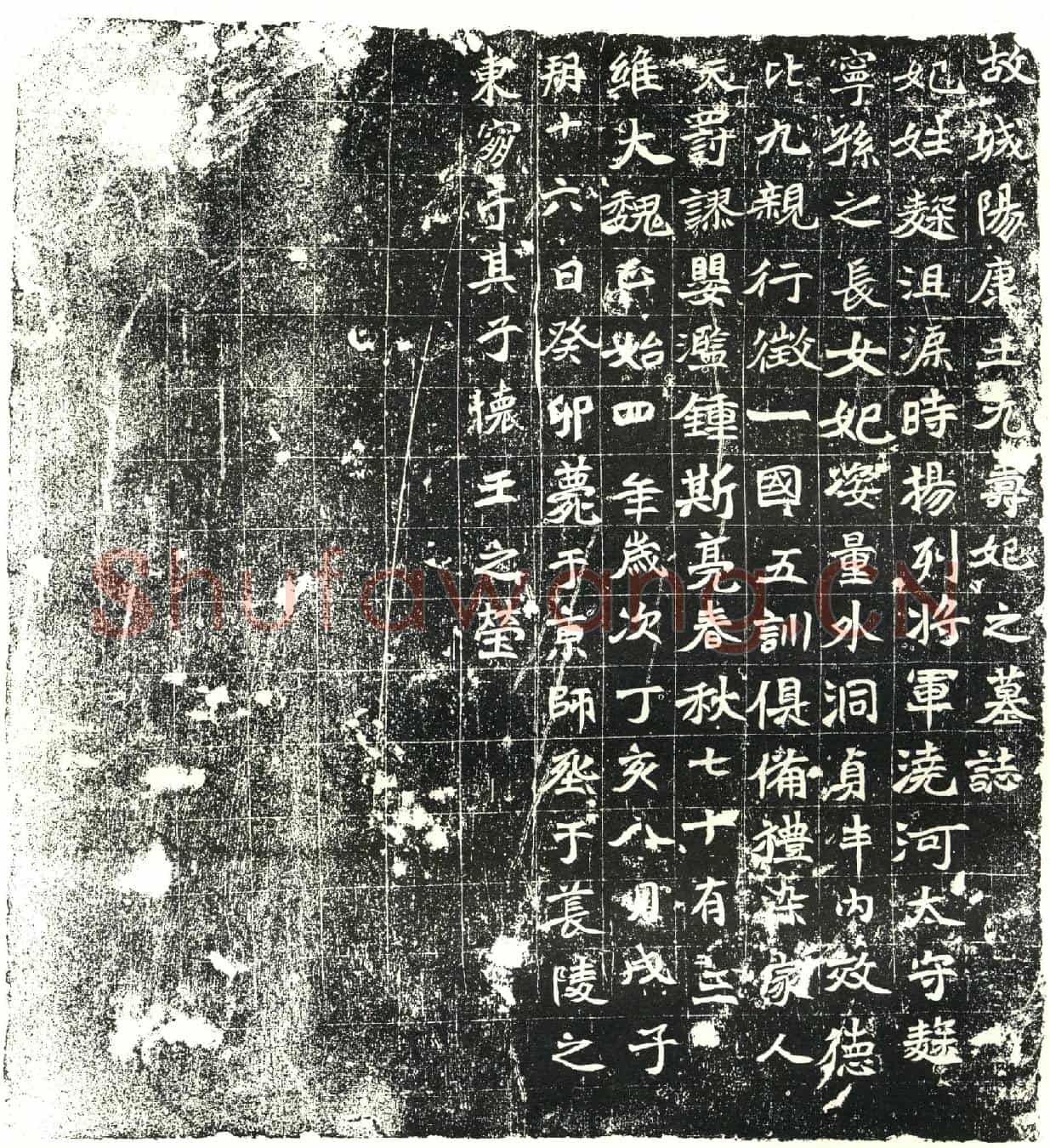 北朝元寿妃麴氏墓誌(故城阳康王元寿妃之墓誌)