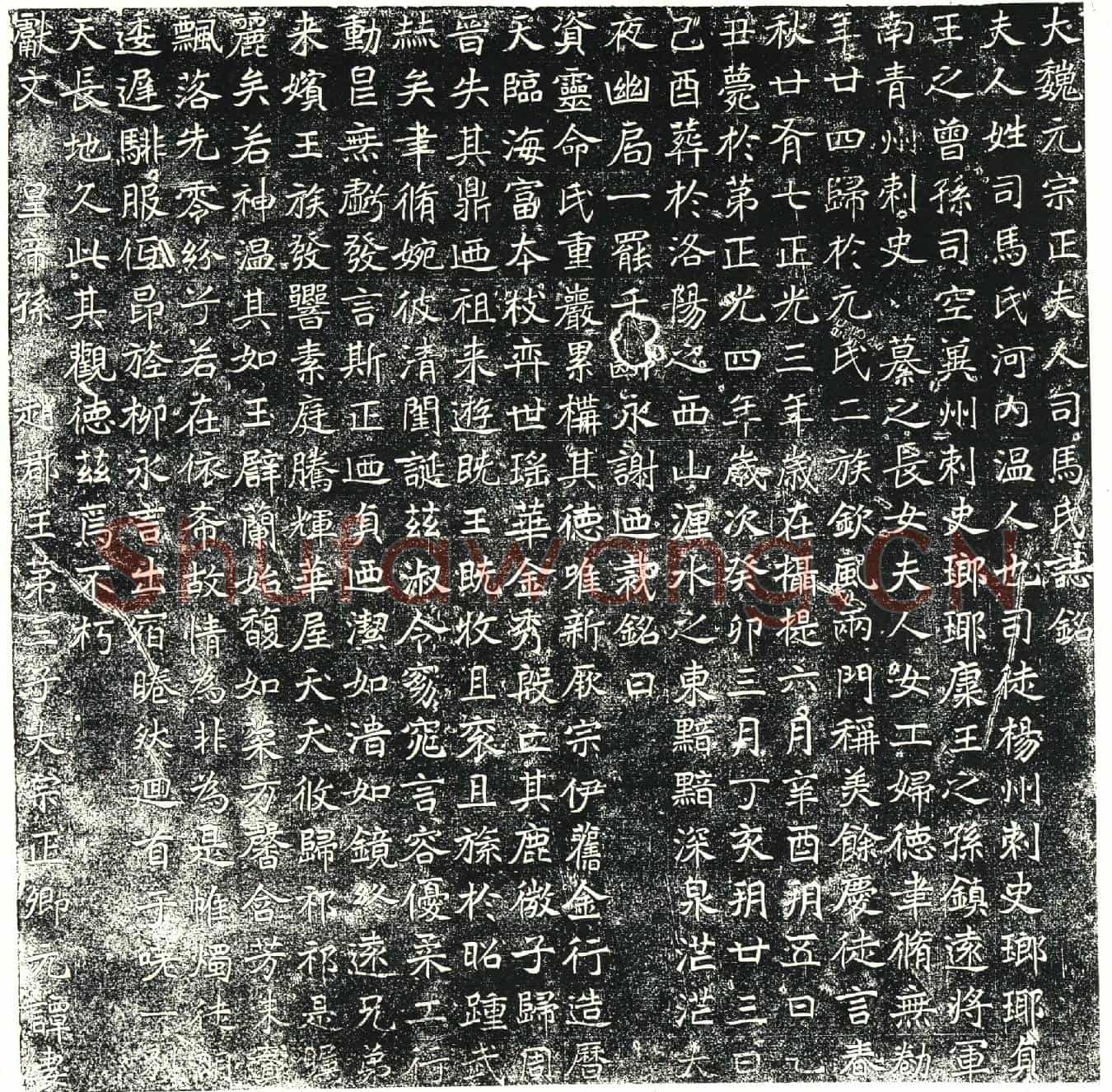 北朝元谭妻司马氏墓誌(大魏元宗正夫人司马氏誌铭)