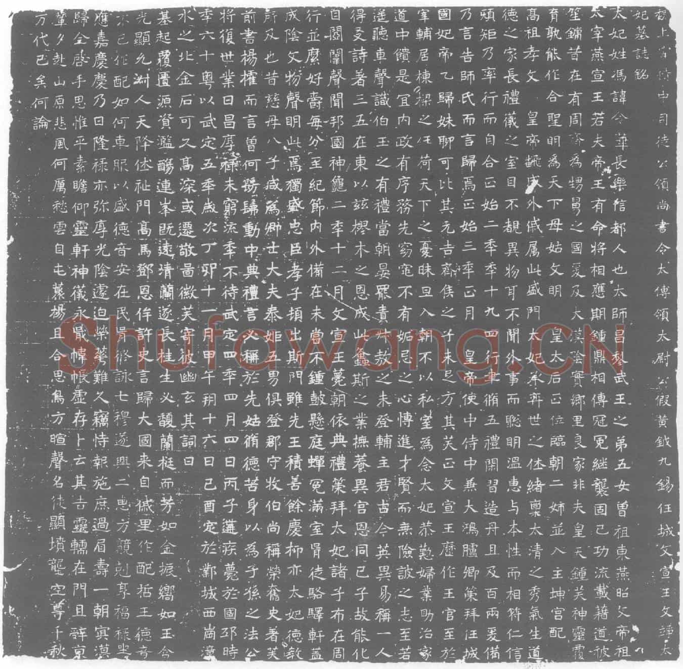 北朝冯令华墓誌(魏上宰侍中司徒公领尚书令太傅领太尉公假黄钺九锡任城文宣王文竫太妃墓誌铭)