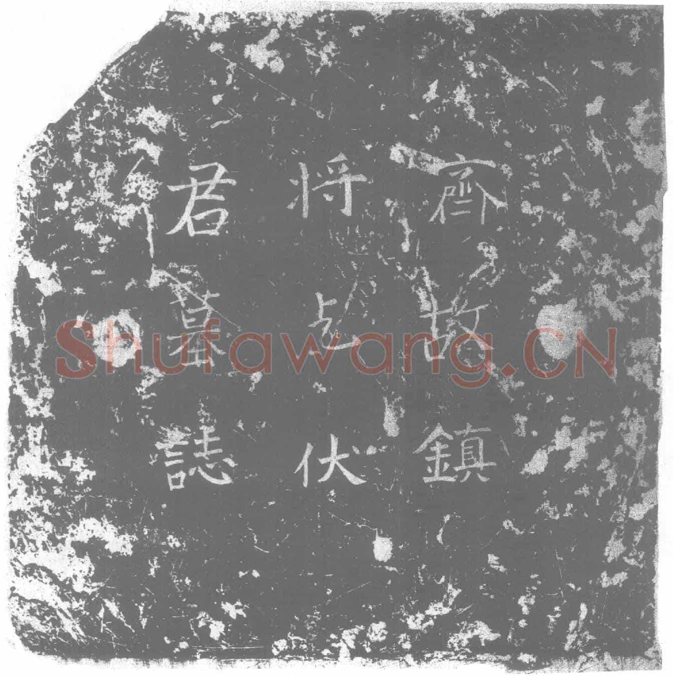 北朝乞伏保达墓誌(齐故骠骑大将军颖川太守齐昌镇将乞伏君墓誌)