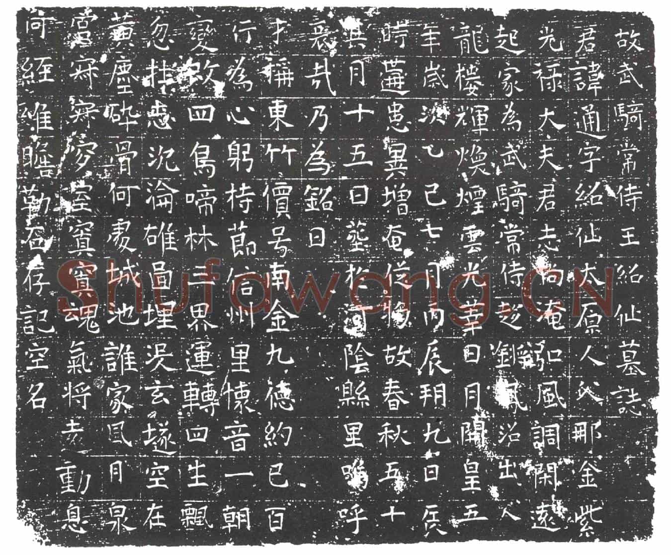 隋王绍仙墓誌(故武骑常侍王绍仙墓誌)