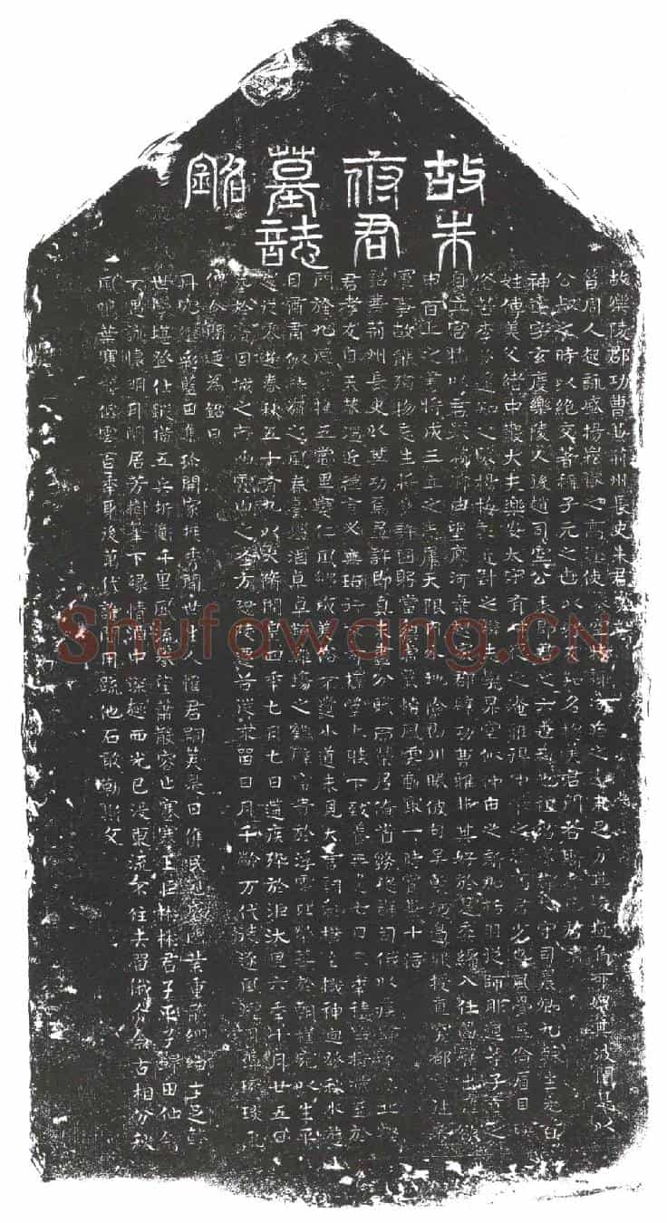 隋朱神达墓誌(故乐陵郡功曹兼荆州长史朱君墓誌)