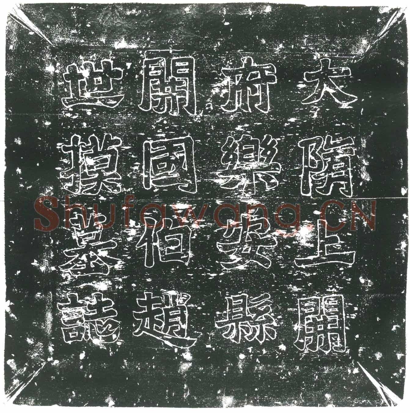 隋赵世摸墓誌(隋故上开府乐安县开国伯赵君墓誌)